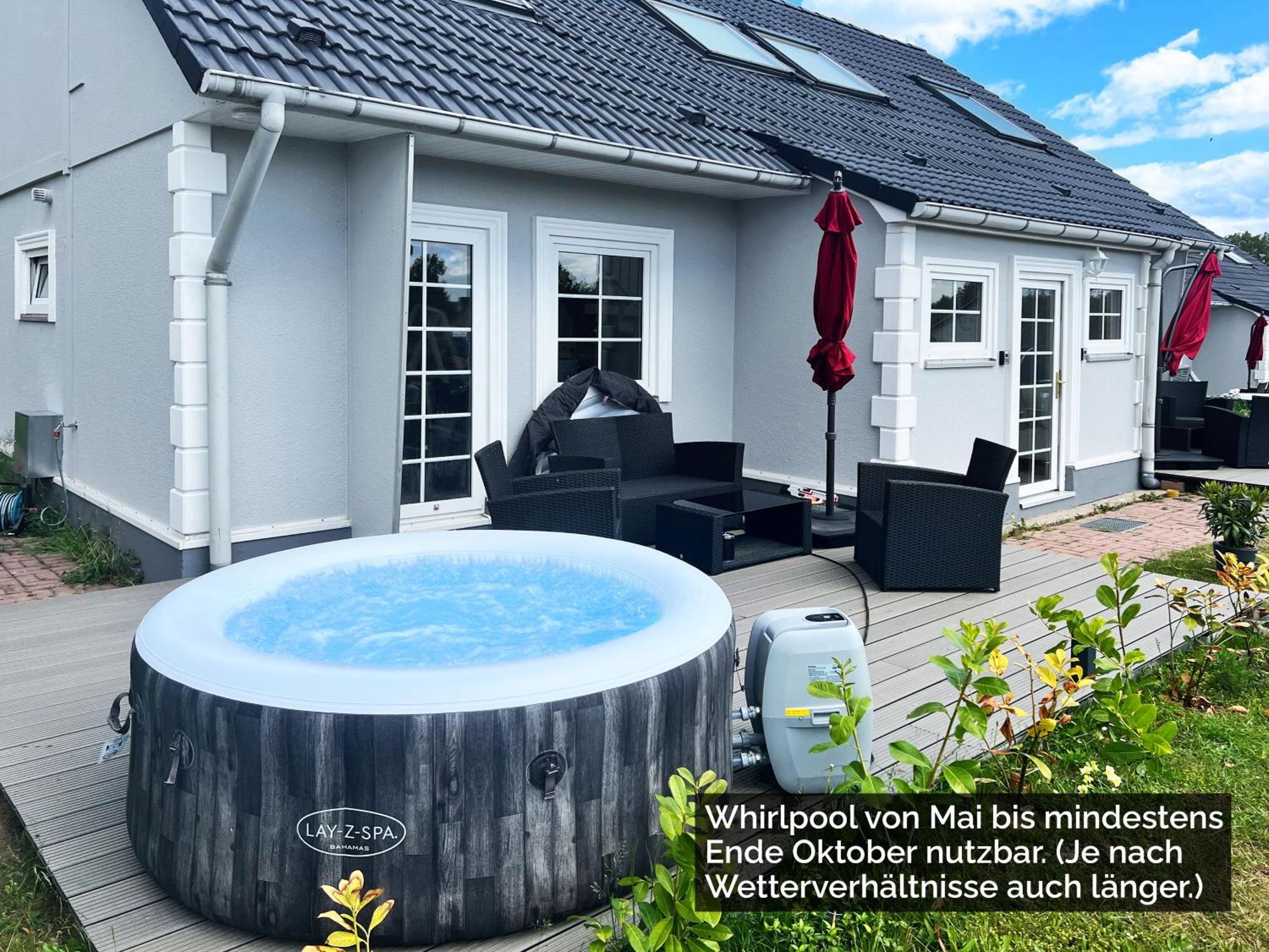 Ferienhaeuser Insel Usedom Haus Samara 8 - Blick Aufs Achterwasser! Whirlpool Und Sauna Lutow Exterior photo