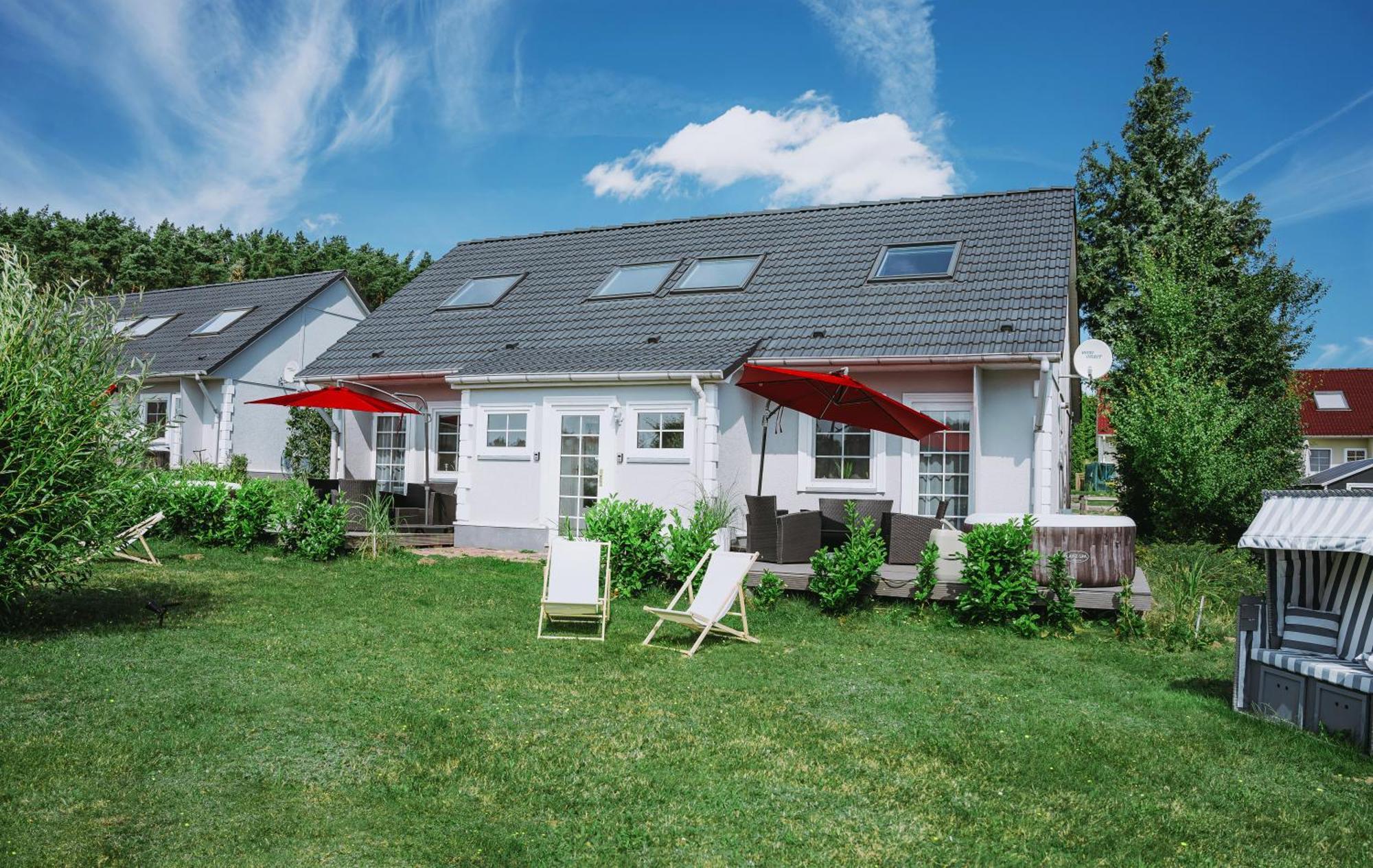 Ferienhaeuser Insel Usedom Haus Samara 8 - Blick Aufs Achterwasser! Whirlpool Und Sauna Lutow Exterior photo