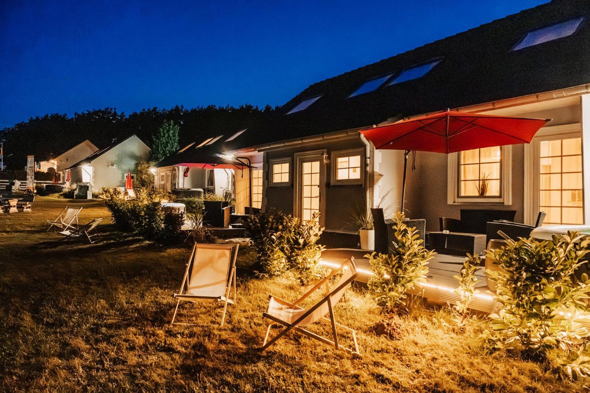 Ferienhaeuser Insel Usedom Haus Samara 8 - Blick Aufs Achterwasser! Whirlpool Und Sauna Lutow Exterior photo